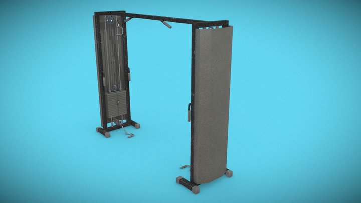 Cable Crossover Machine/ PBR Optimized Model 3D Model