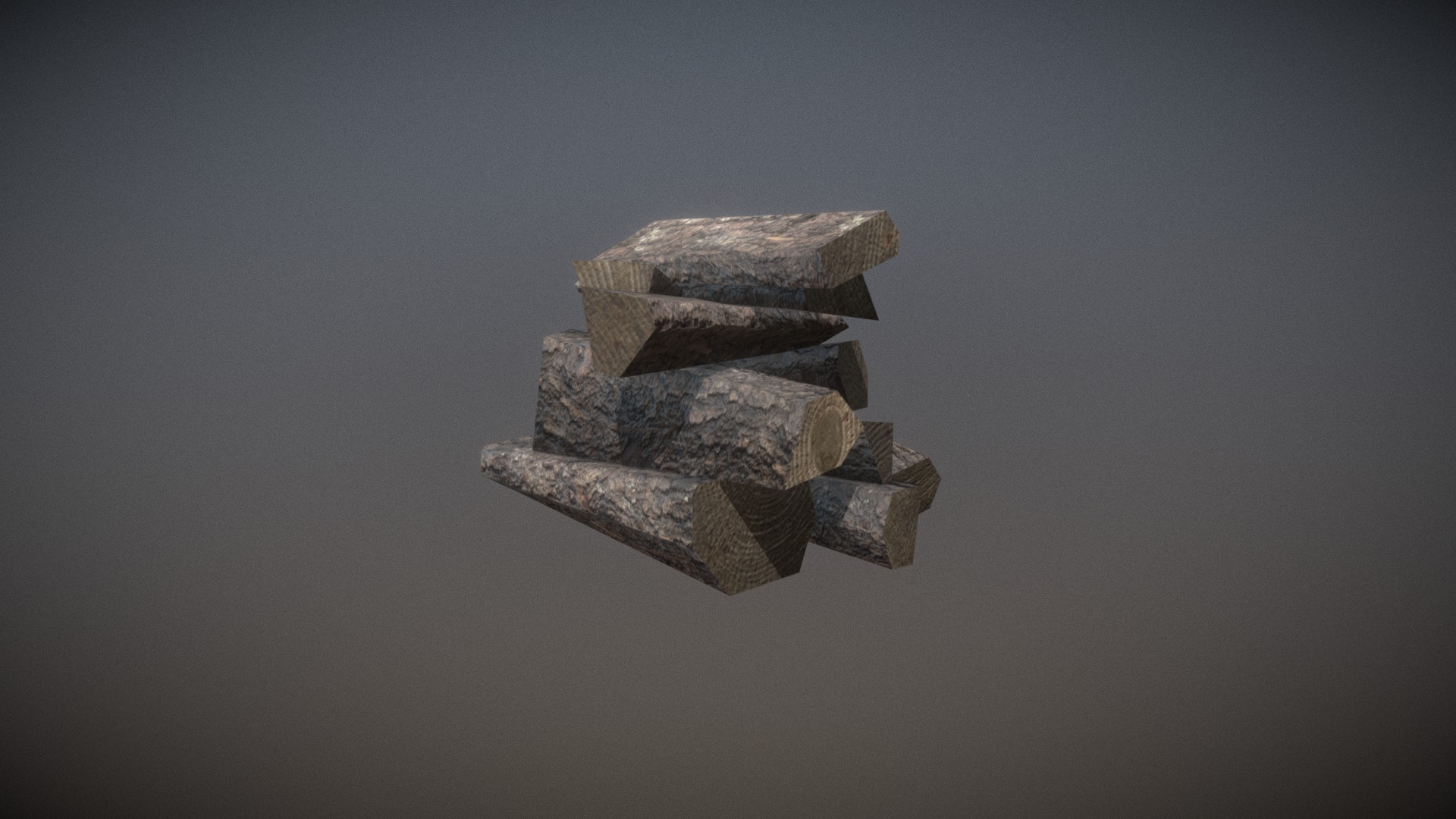 3D model Lowpoly Wooden Logs - This is a 3D model of the Lowpoly Wooden Logs. The 3D model is about a stack of rocks.