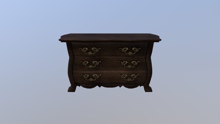Wooden cabinet 3D Model