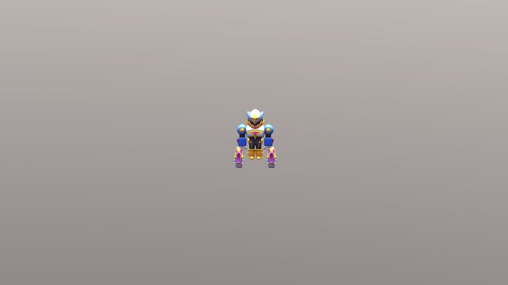 Ultra Astral Colt-Brawl Stars 3D Model