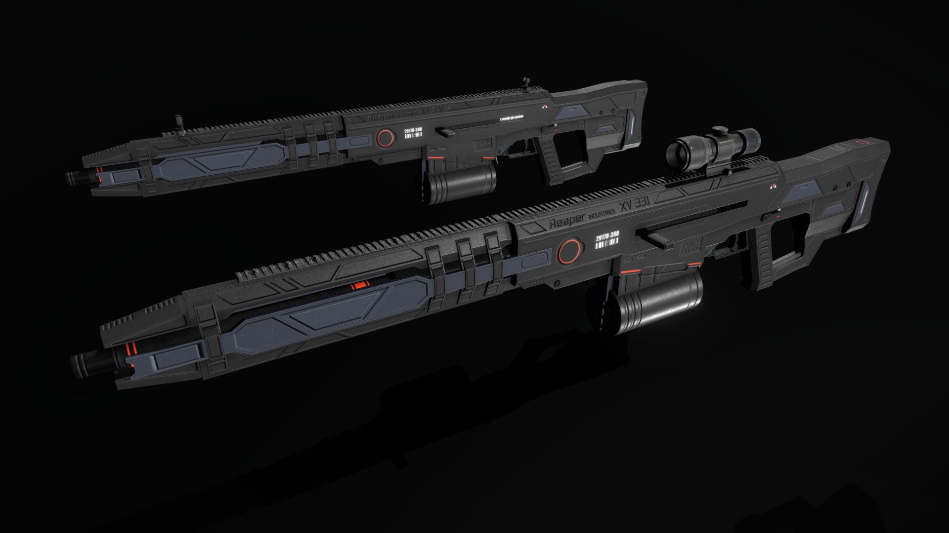 Scifi Sniper Rifle XV 331