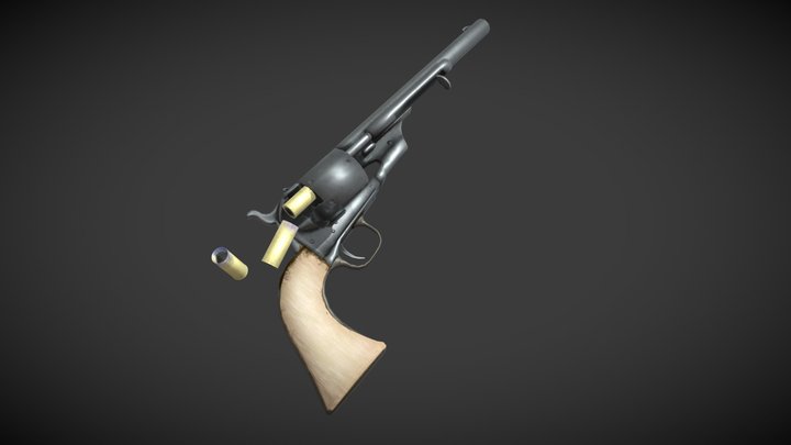 1860 Colt Cartridge Conversion 3D Model