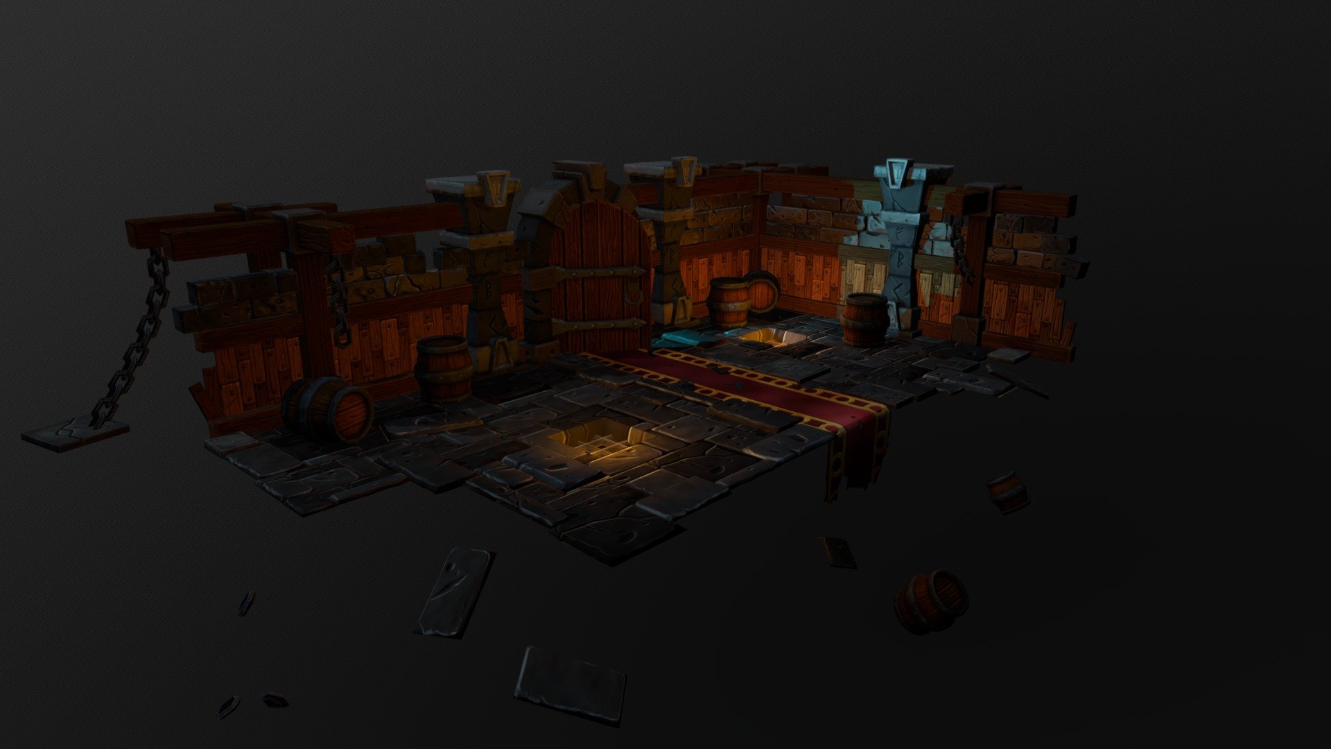 Dungeon Room 3d Model By Martin Calaway Macnaruto81 [b100bde