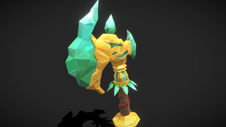 WeaponCraft - Crystal Axe 3D Model