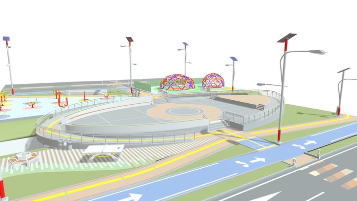 Plaza Camilo Daza 3D Model