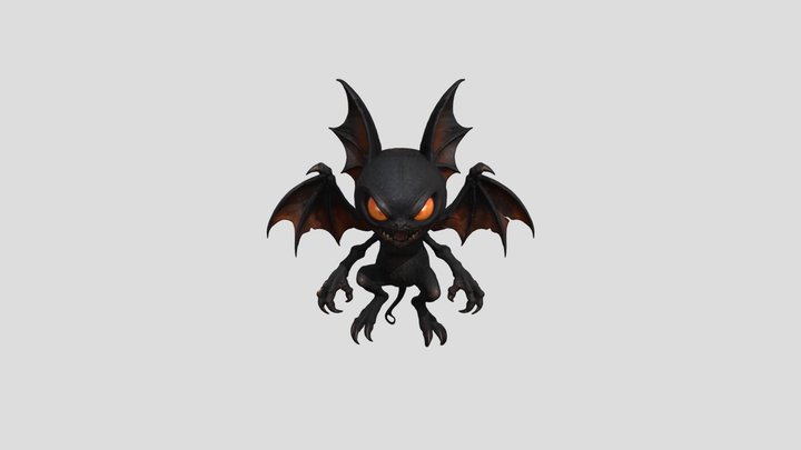 Heartless bat Evil 3D Model