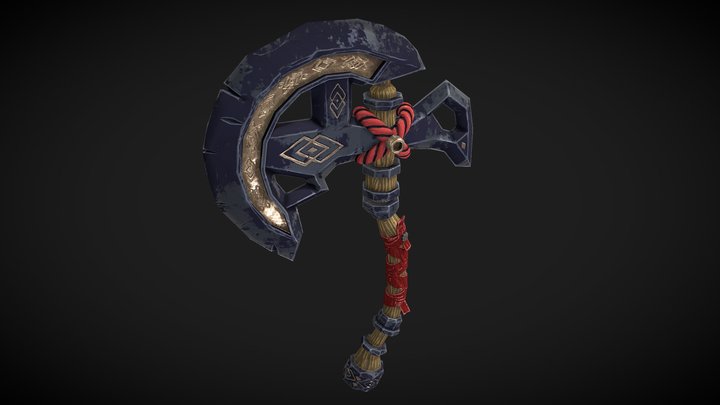 Stylised Axe 3D Model