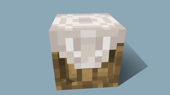 Minecraft Style Crate 3D Model
