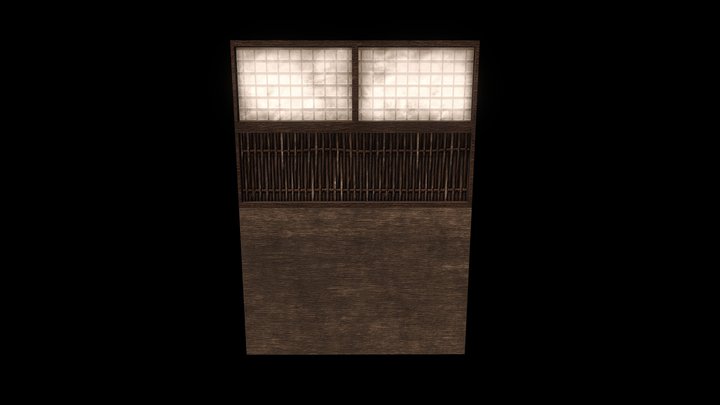 Japanese Period Edo Props - Wall 3D Model