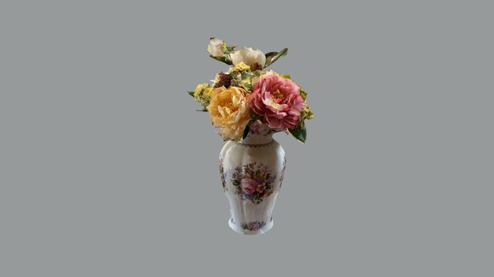 Flowers in Vase 3D Model