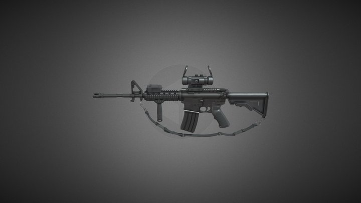 M4 carbine 3D Model