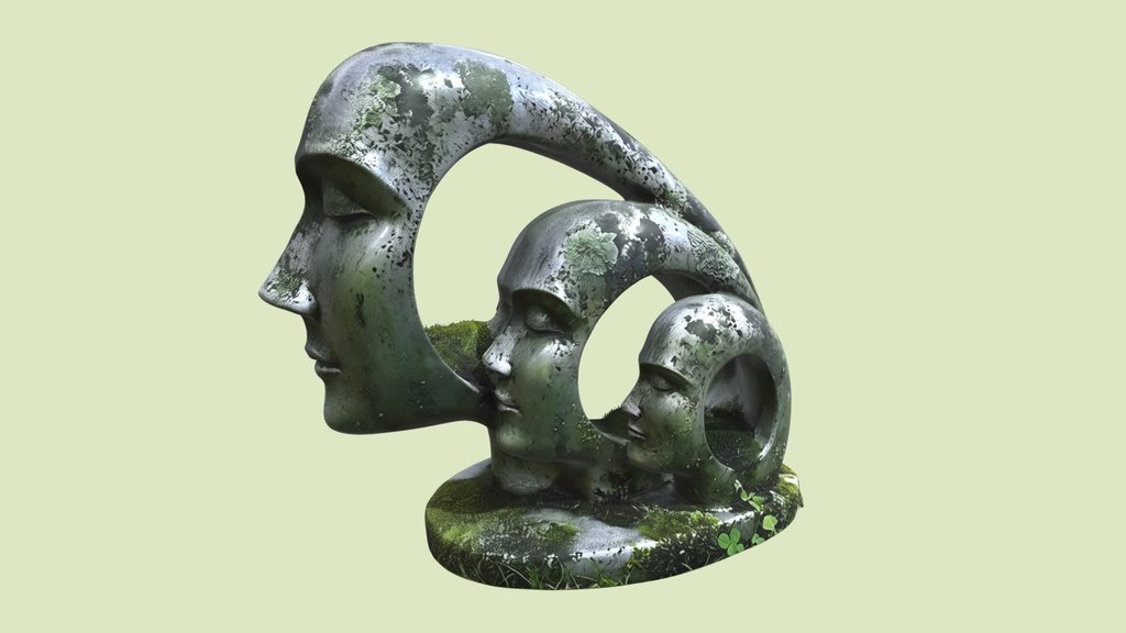 Faces sculpture