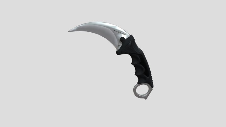 Karambit Knife with Ring Handle 3D Model