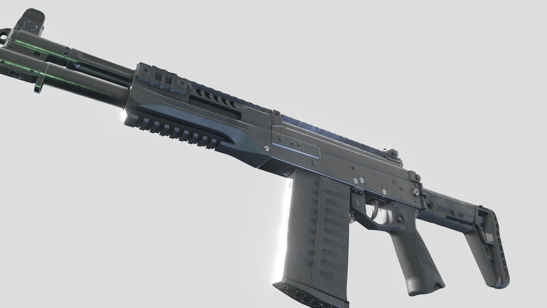 AK-308 - 3D model by lolmaniamsohandsome