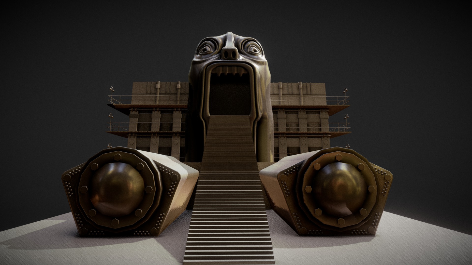 3D model Metropolis – Moloch - This is a 3D model of the Metropolis - Moloch. The 3D model is about a group of gold coins.