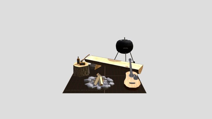 5 Props 3D Model