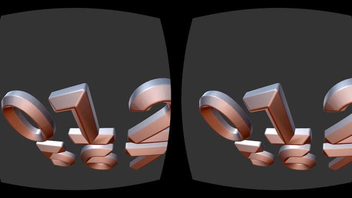 Numbers 3D Model
