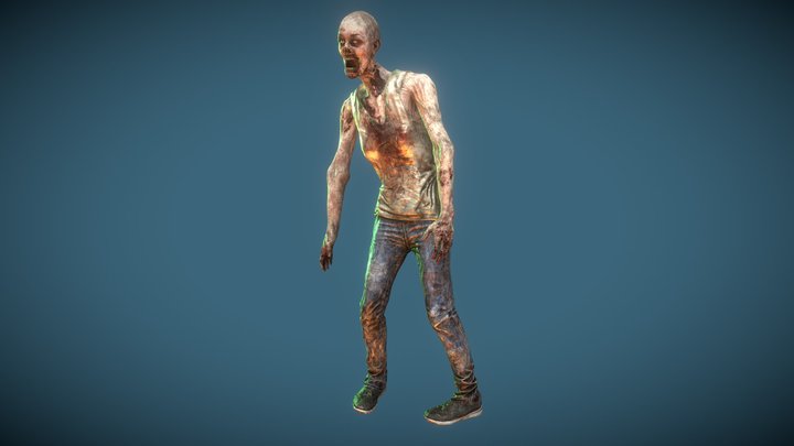 Zombies! Civilian Female 02 3D Model