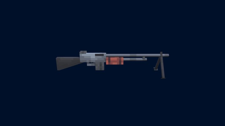 M1918 Browning Automatic Rifle 3D Model