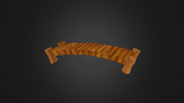 Wooden Bridge 3D Model