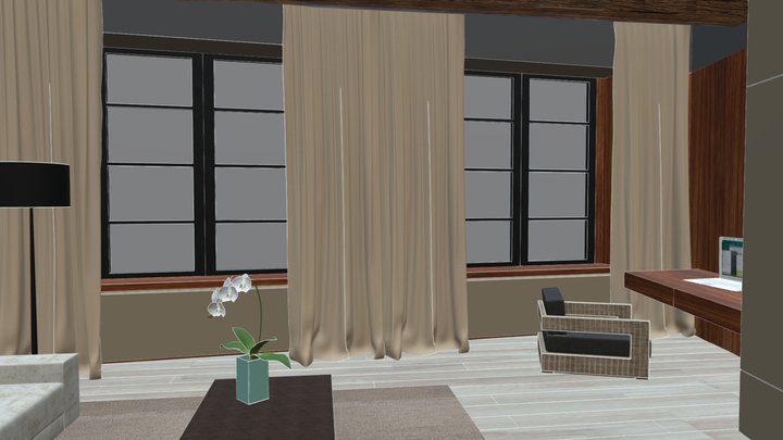 Test Studio 3D Model