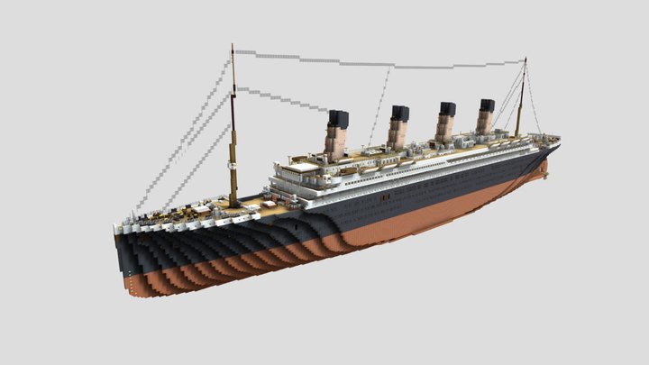 Minecraft RMS Titanic 1:1 3D Model