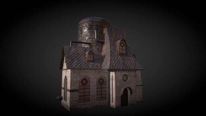 Steampunk House 01 3D Model