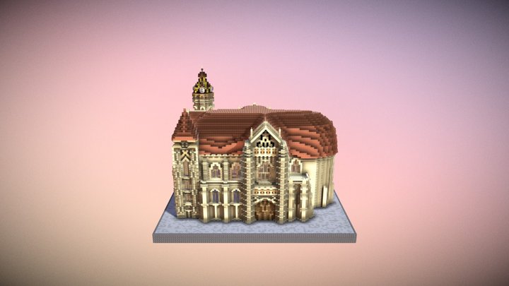 St. Elisabeth Cathedral- Kassa 3D Model
