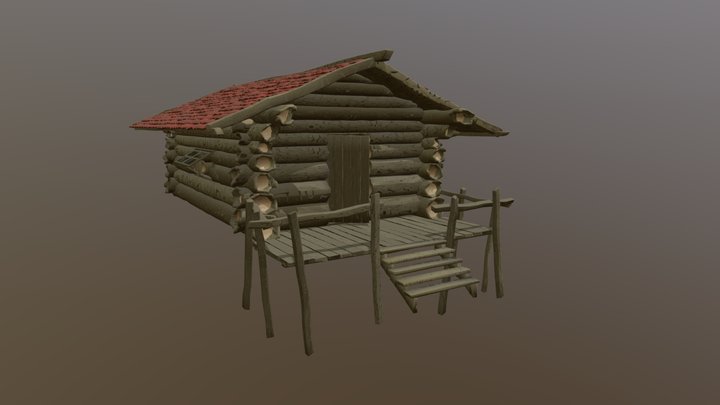 Wooden Cabin 3D Model