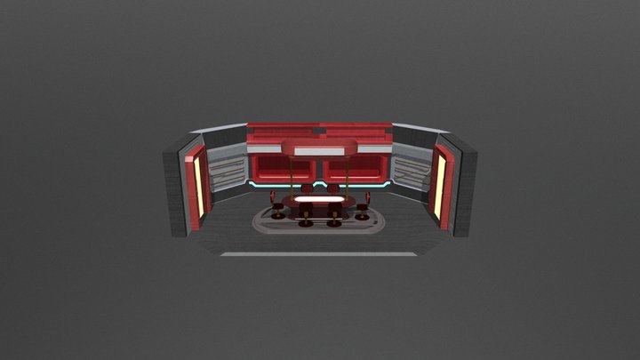 Sci Fi Interior 3D Model