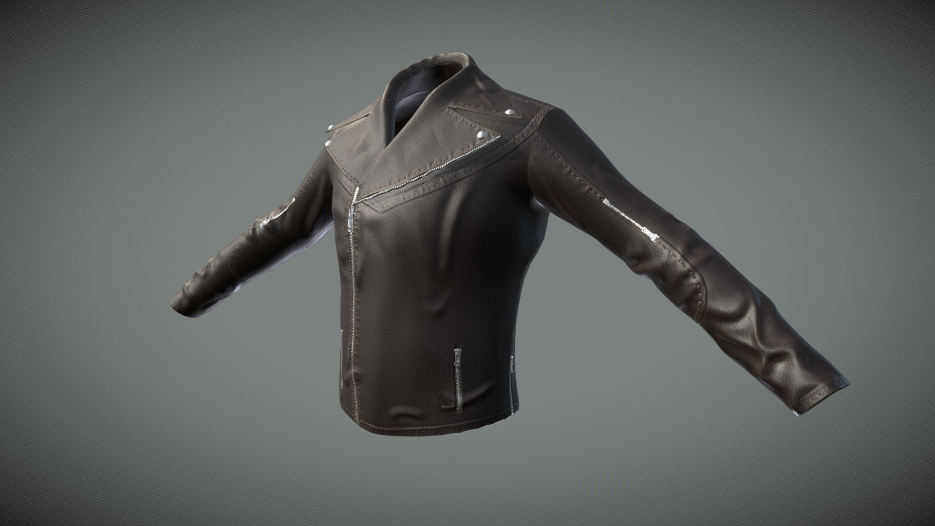 Milwaukee Leather Jacket - 3D model by Nathanial LaSante (@NLaSante ...