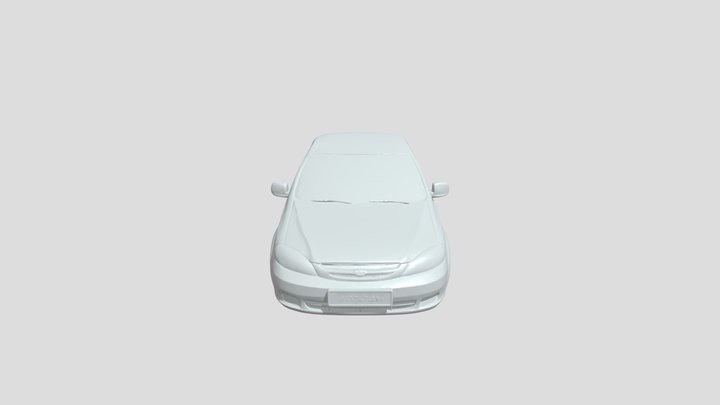 Light blue Chevrolet sedan car 3D Model