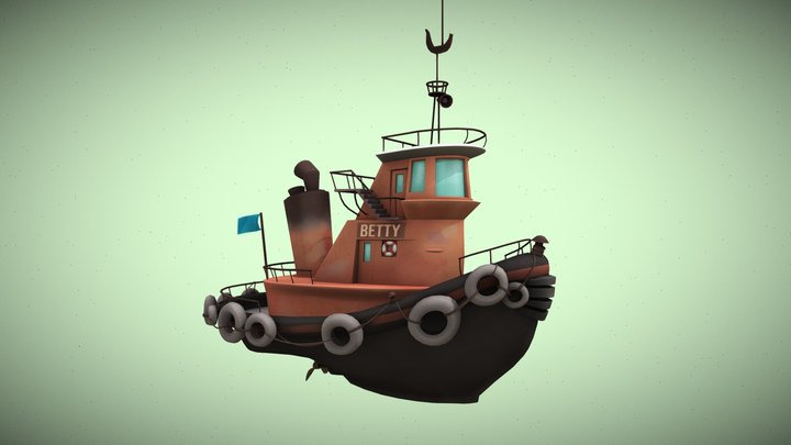 BETTY boat 3D Model