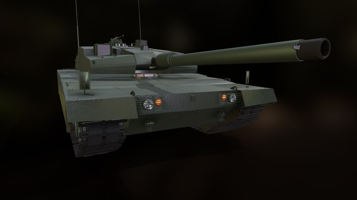 Altay Tank Turkish Army 3D Model