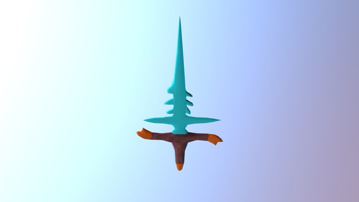 Ice Sword 3D Model