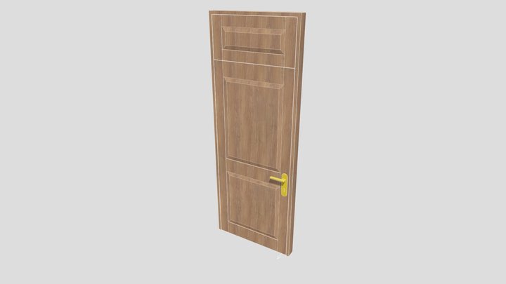 SketchUp dynamic door with panels 3D Model