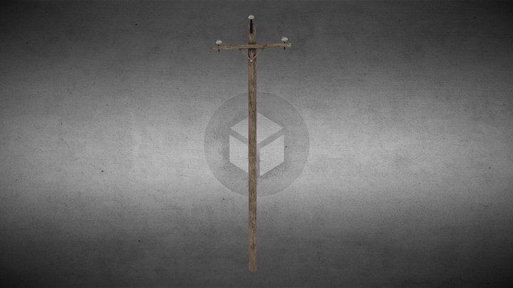 Electric / Utility Pole - Low Poly