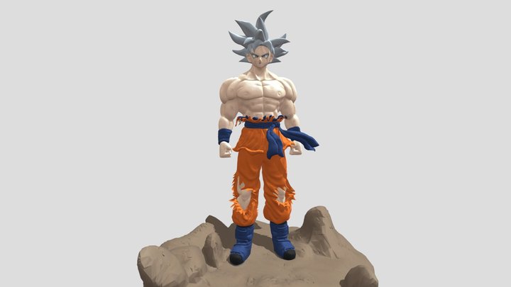 Dragonball Super Character - Instinct Goku 3D Model