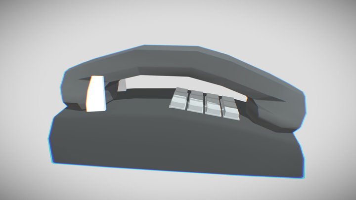 Corded Phone With Buttons – Modello 3D gratuito STL