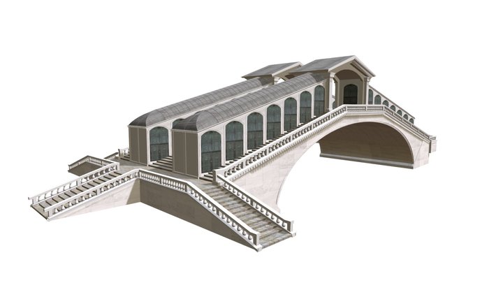 Rialto Bridge 3D Model