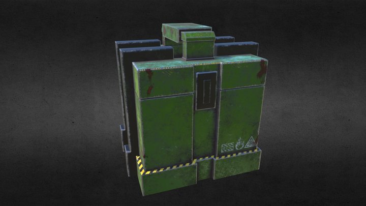 Sci Fi Crate 3D Model