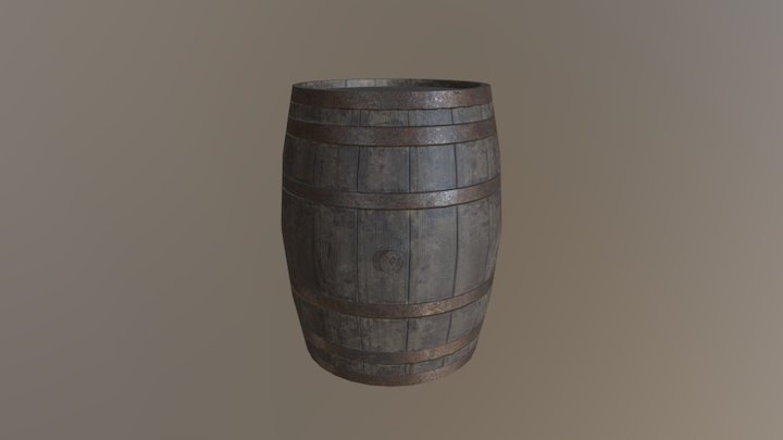 A Barrel 3D Model