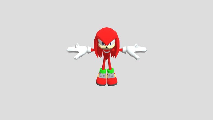 Sonic Heroes 3D Model Knuckles 3D Model
