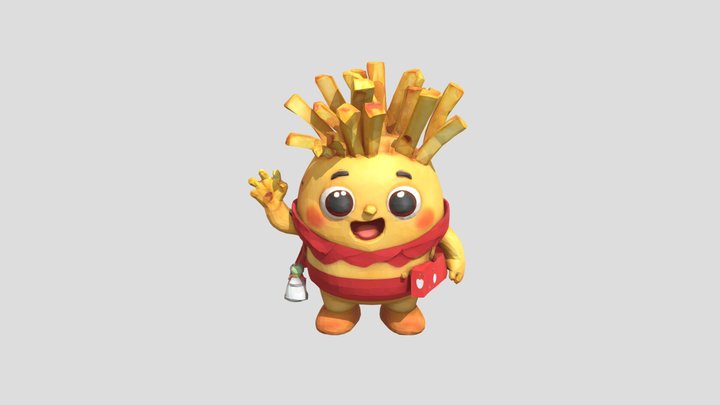Fry_ Friend_fbx 3D Model