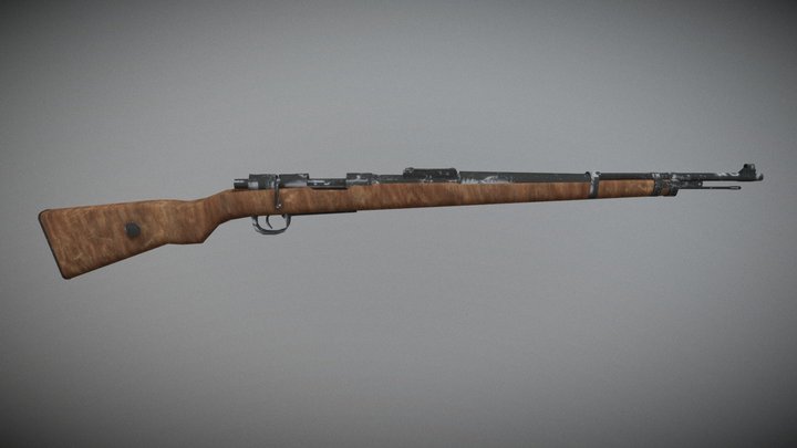 Kar98k - Rigged & Low Poly 3D Model