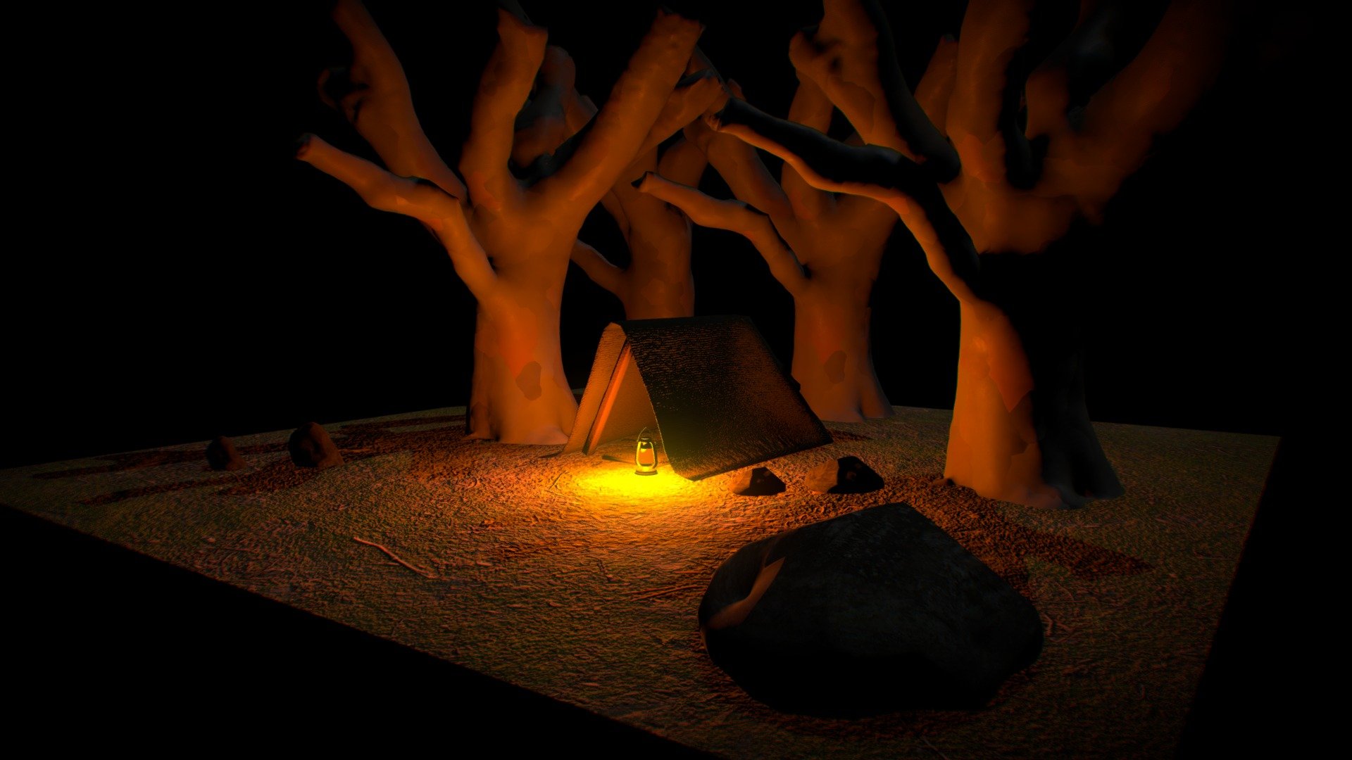 Forest, first plan