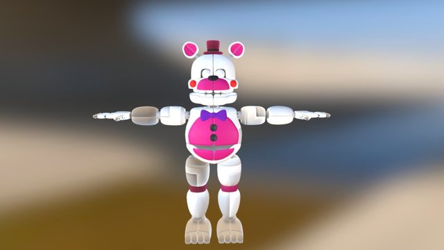 Fnaf Sister Location - Funtime Fredbear 3D Model