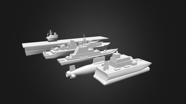 War of The Seas Ships 3D Model