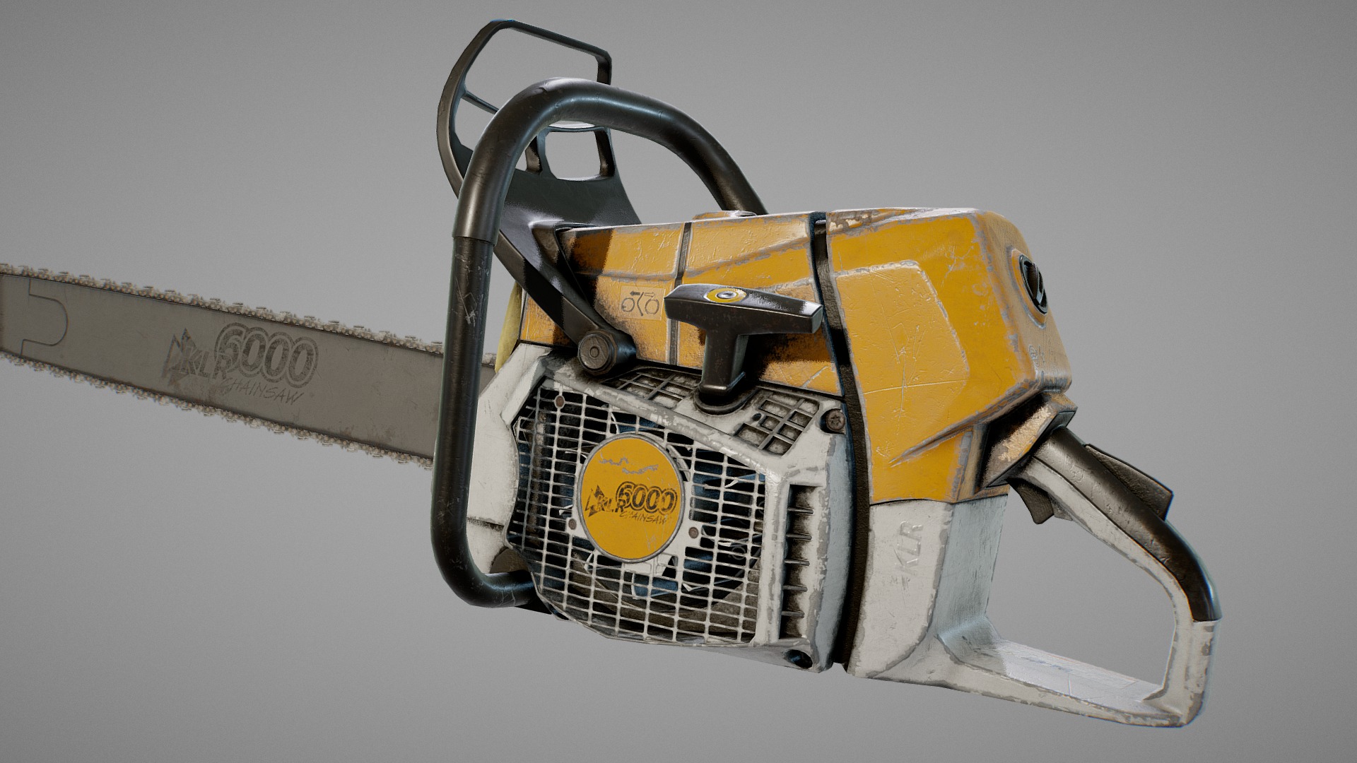 3D model Chainsaw - This is a 3D model of the Chainsaw. The 3D model is about a close-up of a car engine.