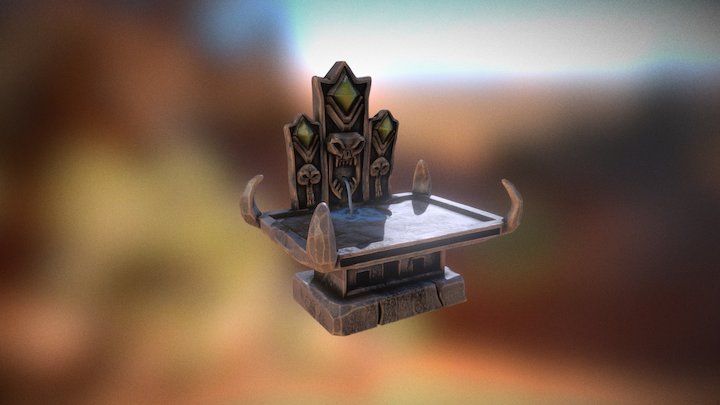 Fountain of the skulls 3D Model